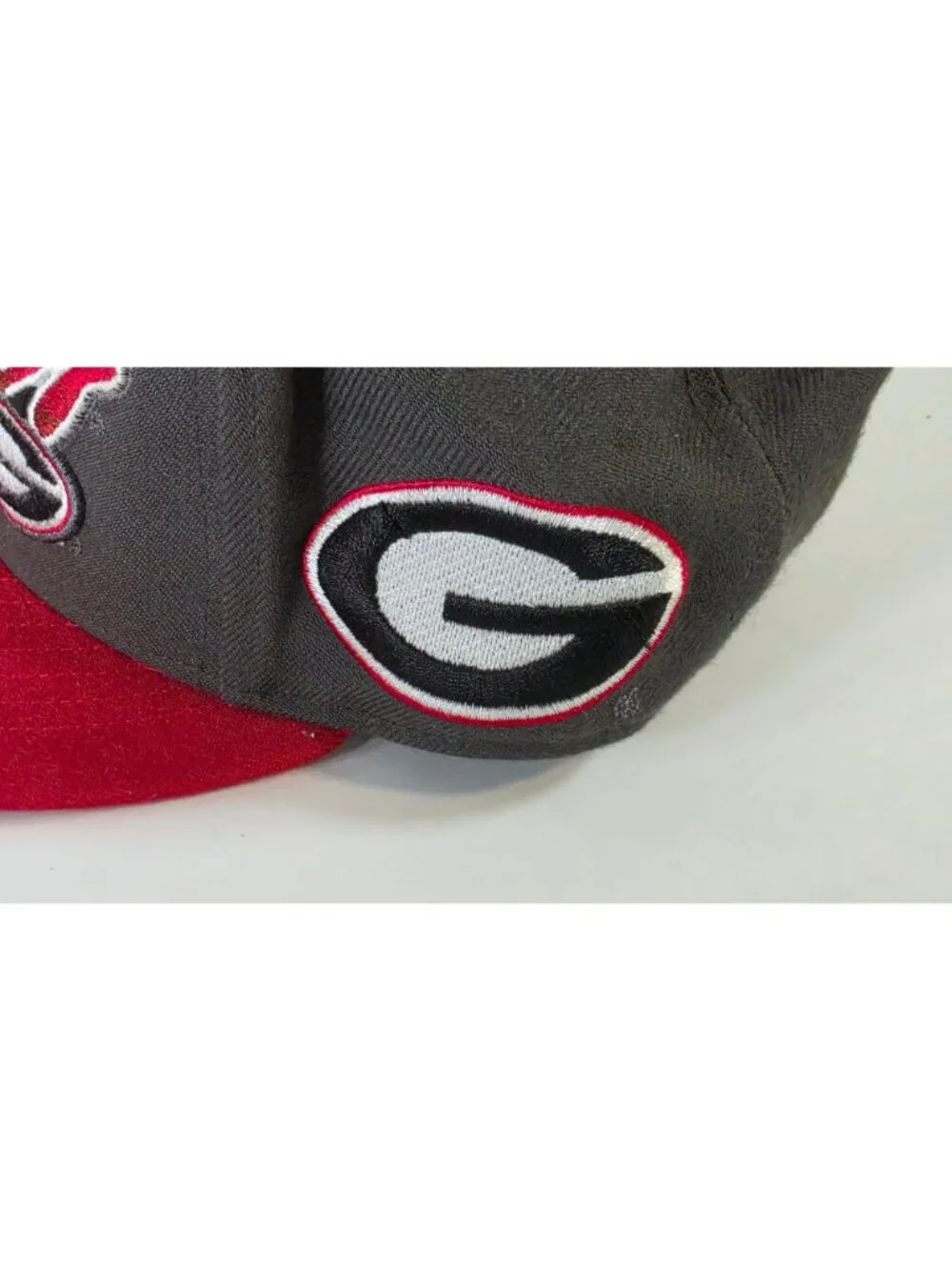 GEORGIA BULLDOGS 47 BRAND SNAPBACK HAT GRAY RED SCRIPT NCAA UGA DAWGS ADJUSTABLE